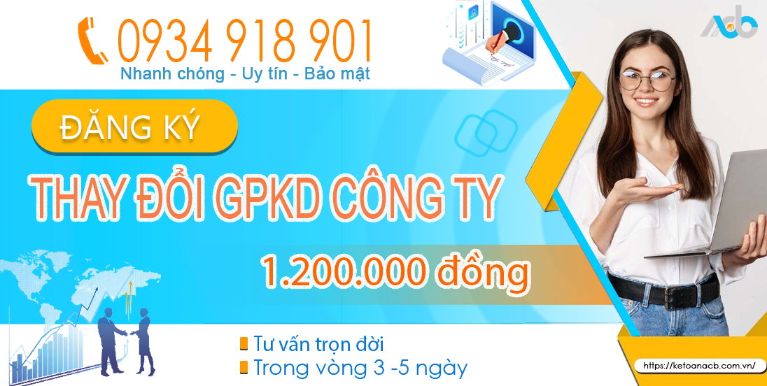 THAY ĐỔI GPKD