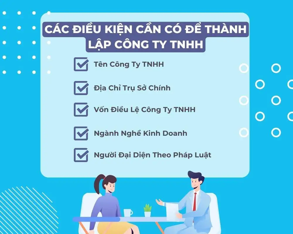 Các điều kiện cần có để thành lập công ty TNHH