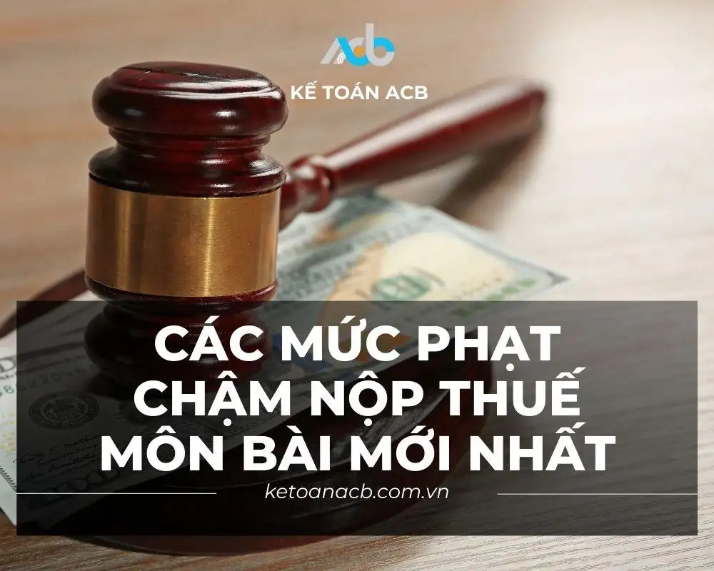 Các mức phạt chậm nộp thuế môn bài mới nhất