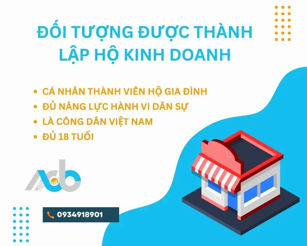 Đối tượng được thành lập hộ kinh doanh