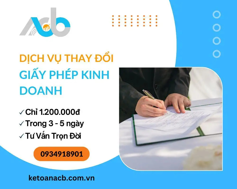 Dịch Vụ Thay Đổi Giấy Phép Kinh Doanh