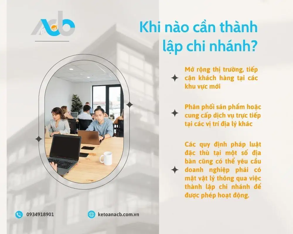 Khi nào cần thành lập chi nhánh