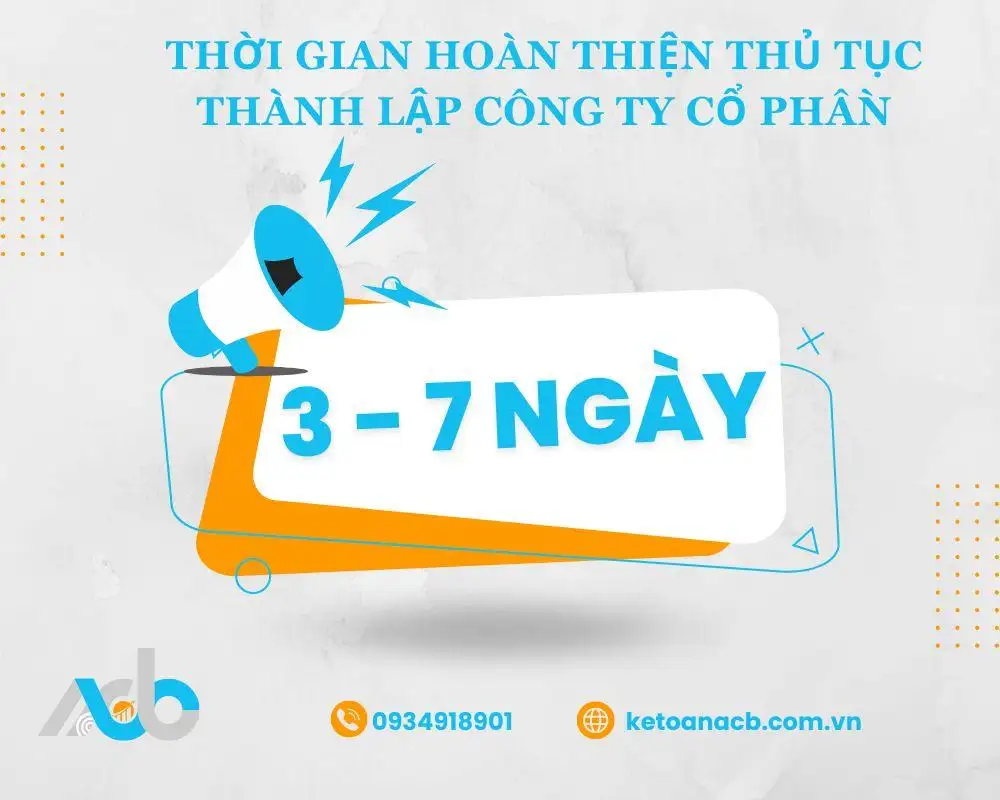 hoàn thiện thủ tục thành lập công ty cổ phần