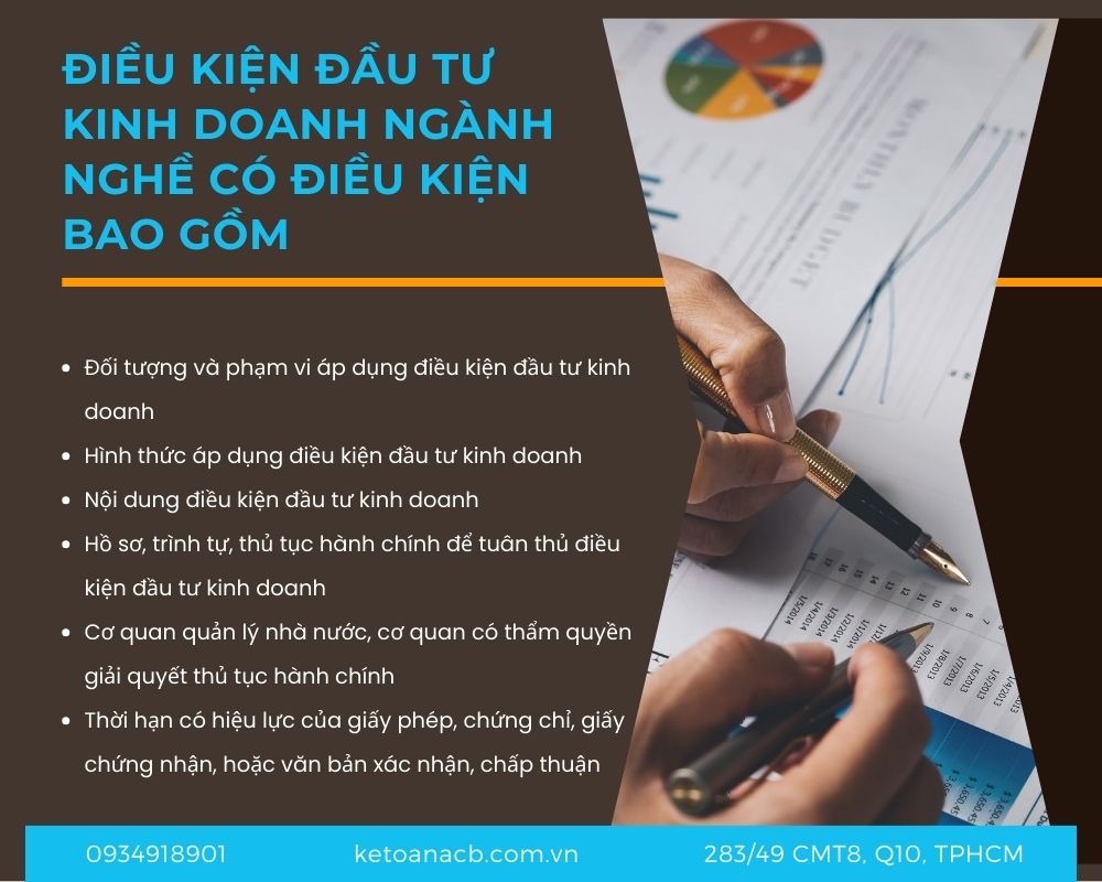 Điều kiện đầu tư kinh doanh ngành nghề có điều kiện