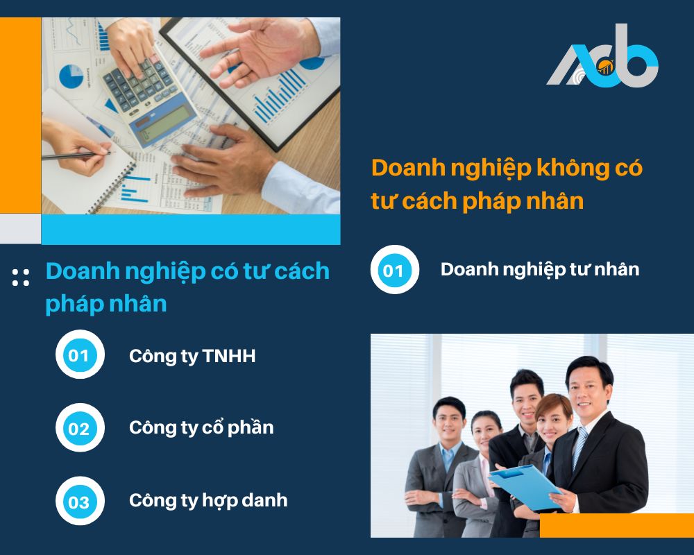 Doanh nghiệp nào có tư cách pháp nhân và không có tư cách pháp nhân