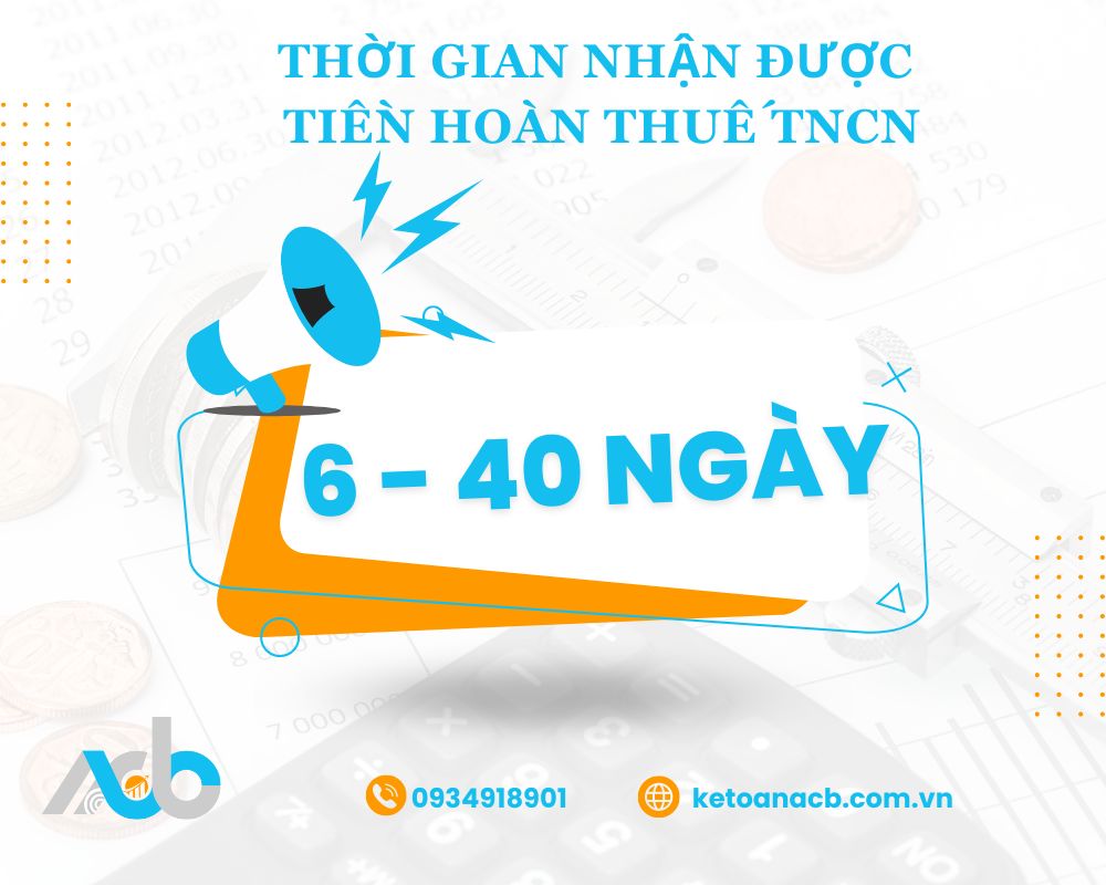 Thời gian nhận được tiền hoàn thuế TNCN là bao lâu