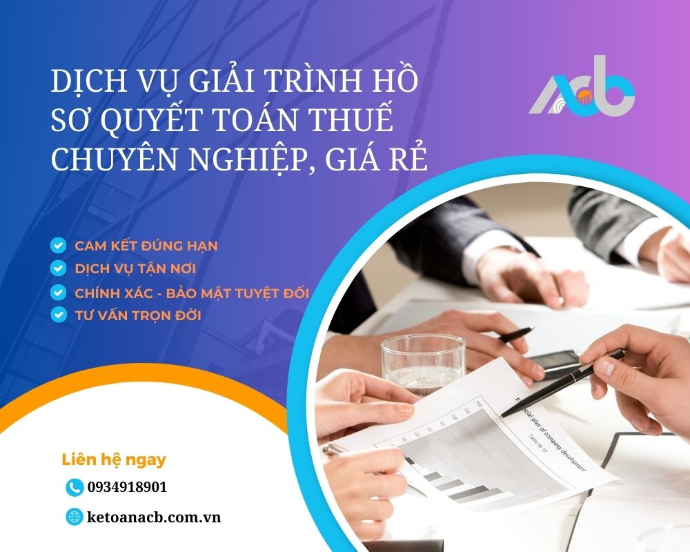 DỊCH VỤ GIẢI TRÌNH HỒ SƠ QUYẾT TOÁN THUẾ CHUYÊN NGHIỆP, GIÁ RẺ