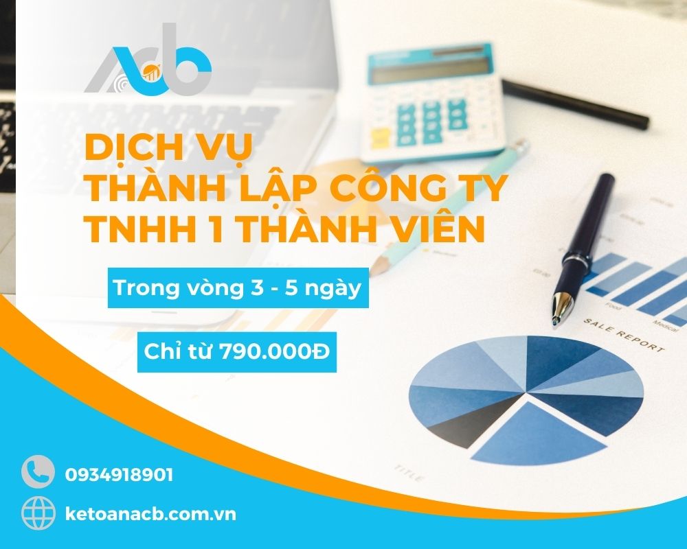 Dịch Vụ Thành Lập Công Ty TNHH 1 thành viên