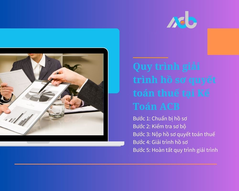Quy trình giải trình hồ sơ quyết toán thuế tại Kế Toán ACB