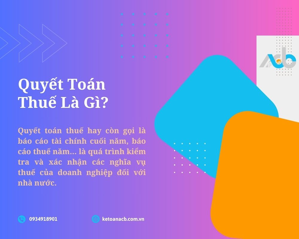 Quyết Toán Thuế Là Gì
