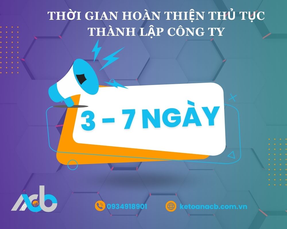 Thời Gian Hoàn Thành Dịch Vụ Thành Lập Doanh Nghiệp Ở Quận 2, TP. HCM