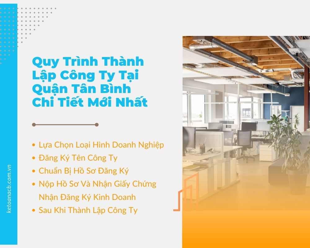 Quy Trình Thành Lập Công Ty Tại Quận Tân Bình Chi Tiết Mới Nhất