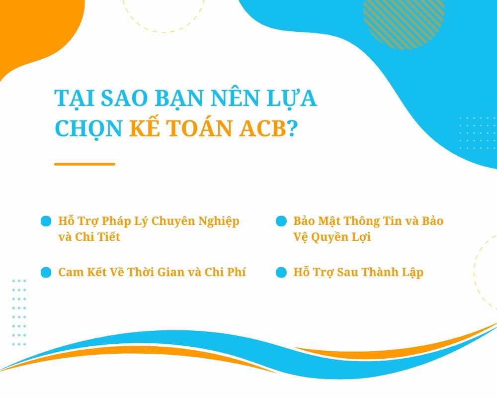 Dịch Vụ Thành Lập Công Ty của Kế Toán ACB: Đảm Bảo An Tâm và Hiệu Quả