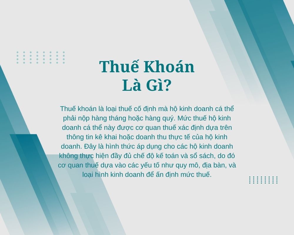Thuế Khoán Là Gì