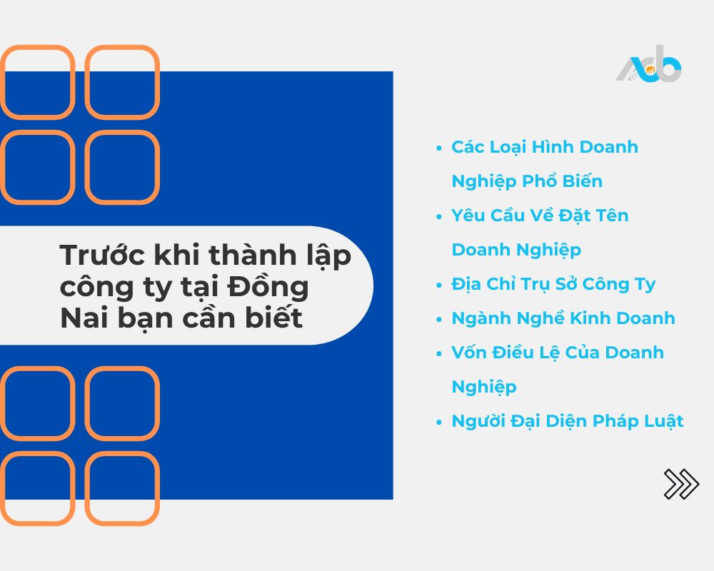 Trước khi thành lập công ty tại Đồng Nai bạn cần biết