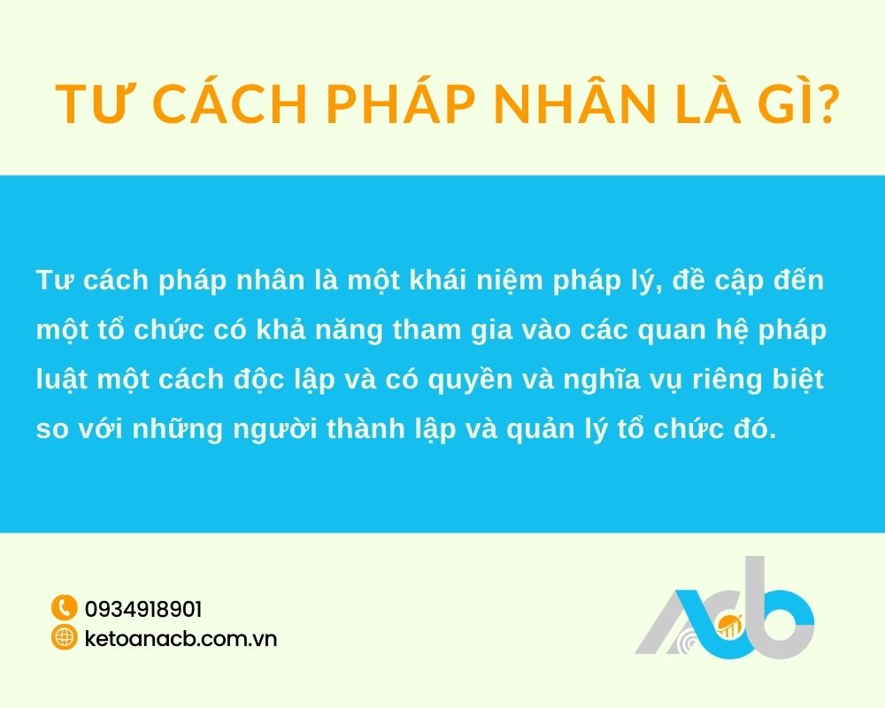 Tư Cách Pháp Nhân Là Gì